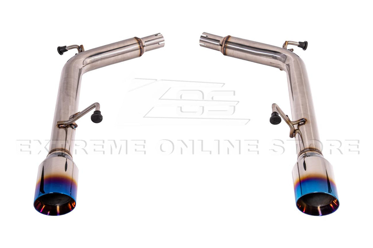 2007-2014 Infiniti G35 G37 Sedan Muffler Delete Axle Back Dual Burnt Tips Exhaust image 14