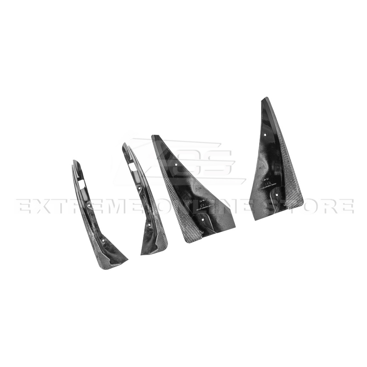 2016-19 Cadillac CTS-V | DRY CARBON FIBER Front and Rear Mud Flaps Splash Guard image 18