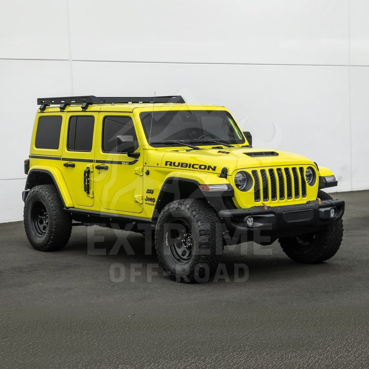 2018-Up Jeep Wrangler JL Carbon Steel Black Top Roof Cargo Rack image 18