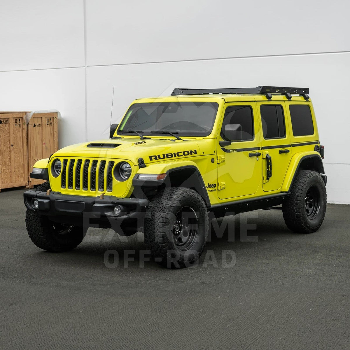 2018-Up Jeep Wrangler JL Carbon Steel Black Top Roof Cargo Rack image 16