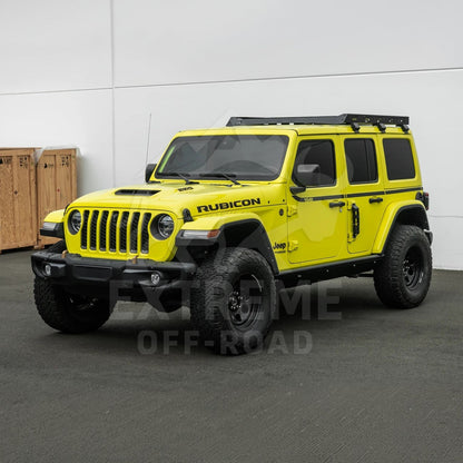 2018-Up Jeep Wrangler JL Carbon Steel Black Top Roof Cargo Rack image 16