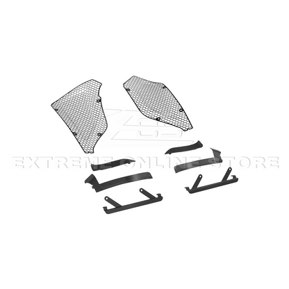 Corvette C8 Z06 Aluminum Black Rear Side Intake Mesh Grille Inserts image 21