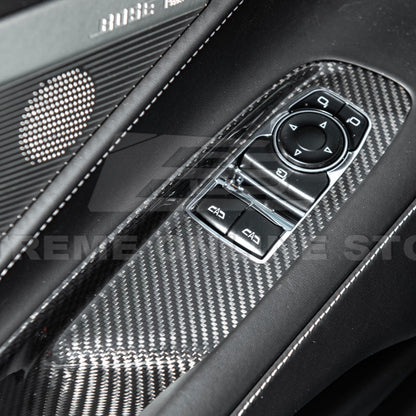 Corvette C8 Coupe DRY CARBON FIBER Side Window Switch Control Panel Cover image 7