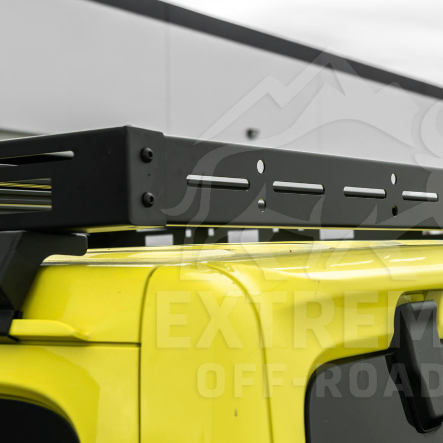2018-Up Jeep Wrangler JL Carbon Steel Black Top Roof Cargo Rack image 23