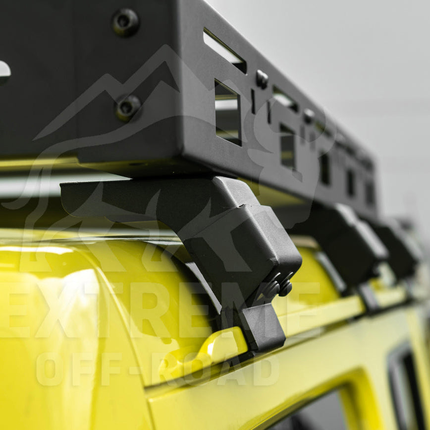 2018-Up Jeep Wrangler JL Carbon Steel Black Top Roof Cargo Rack image 24