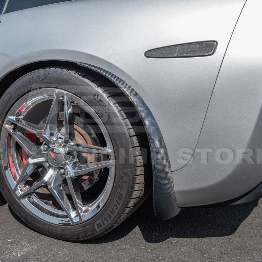 Chevrolet Corvette C6 Base Rear Splash Guards Mud Flaps image 25