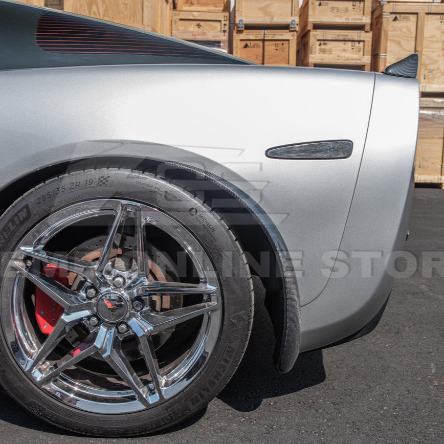 Chevrolet Corvette C6 Base Rear Splash Guards Mud Flaps image 26