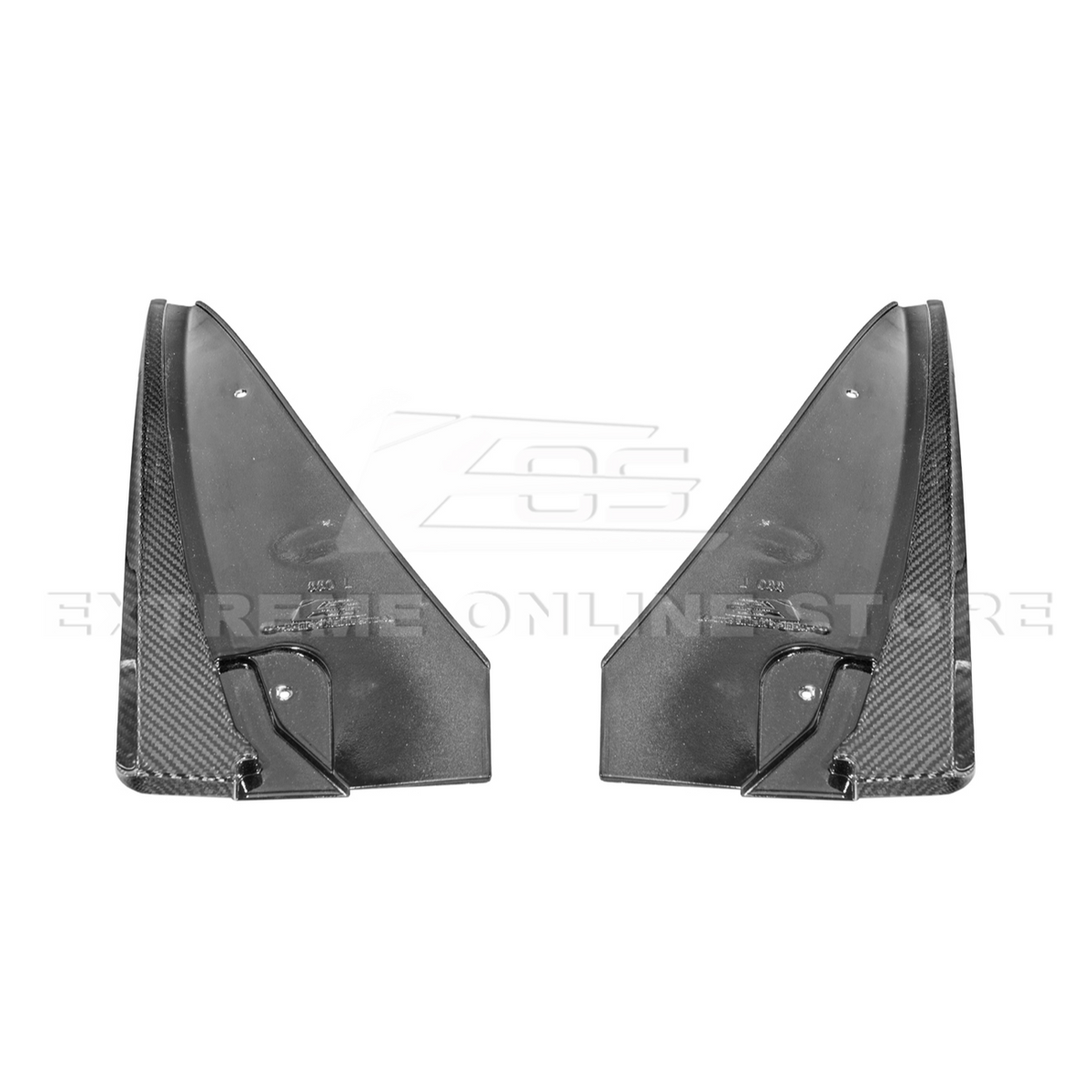 2016-19 Cadillac CTS-V DRY CARBON FIBER Front Mud Flaps Splash Guard image 12