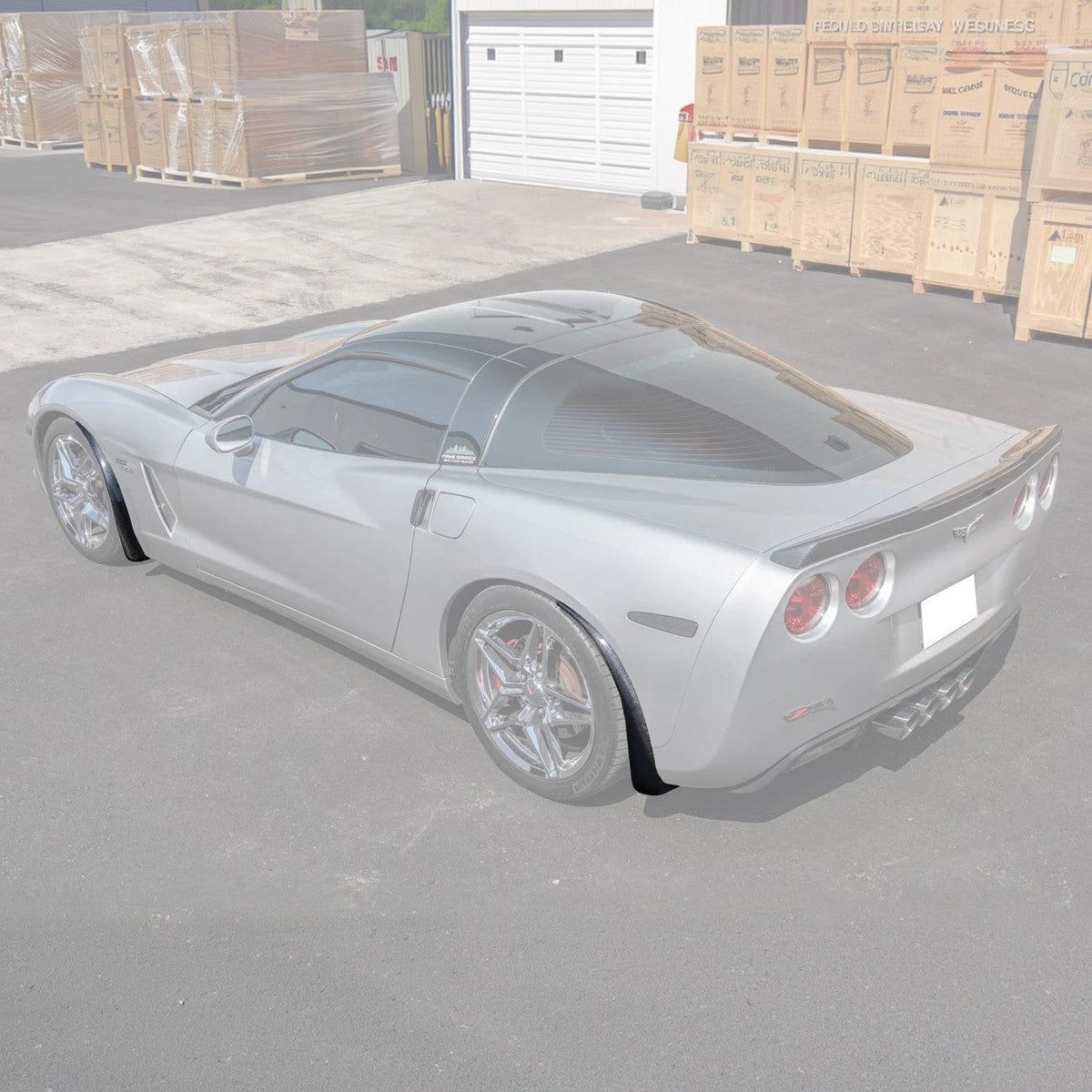 Chevrolet Corvette C6 Base Front & Rear Splash Guards Mud Flaps - image 3