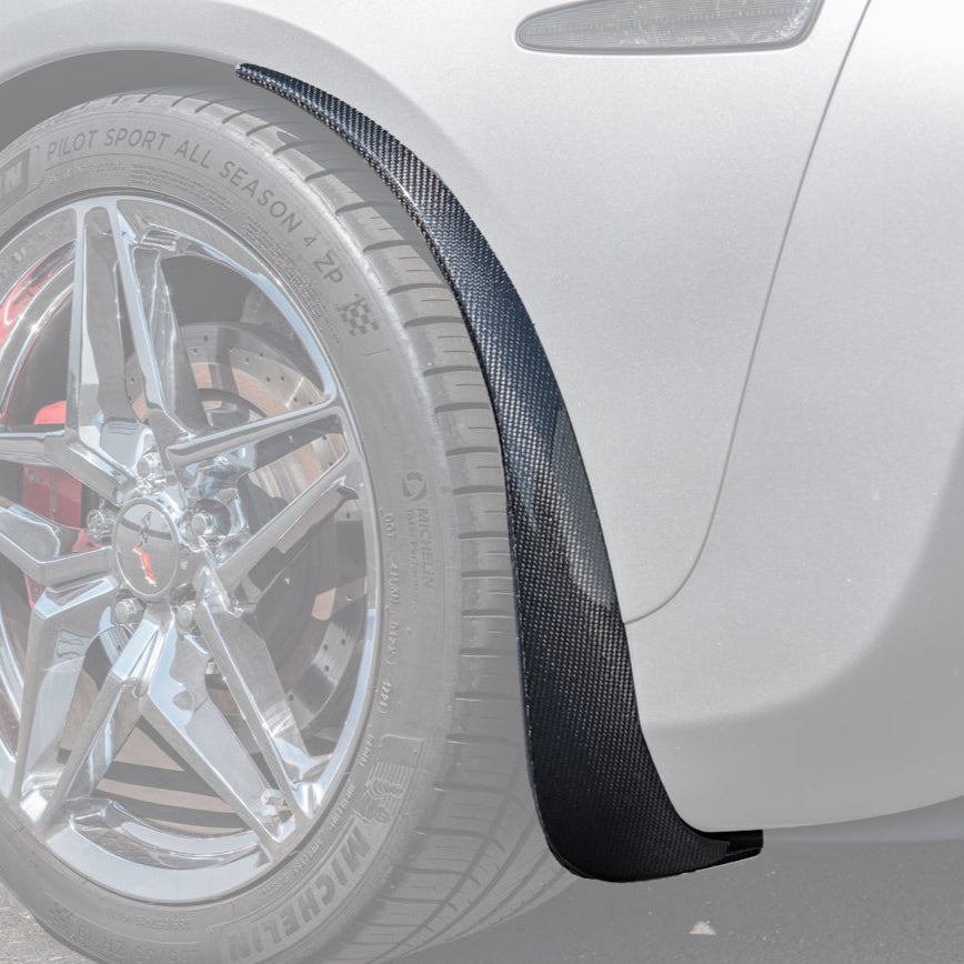 Chevrolet Corvette C6 Base Rear Splash Guards Mud Flaps image 2