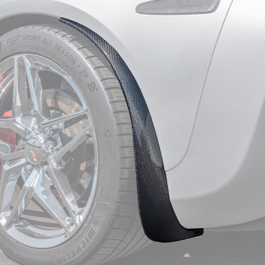 Chevrolet Corvette C6 Base Rear Splash Guards Mud Flaps image 24