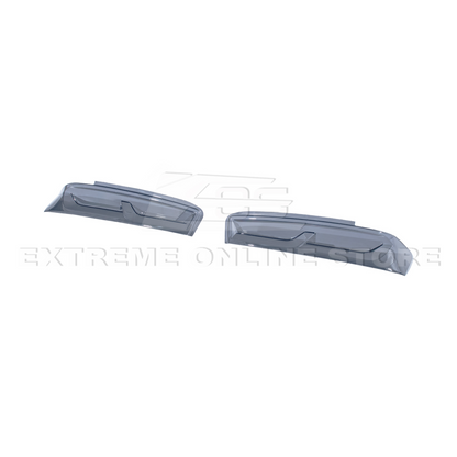 2016-18 Chevrolet Camaro SMOKE TINTED Rear Tail Light Trim Bezel Cover Pair image 7