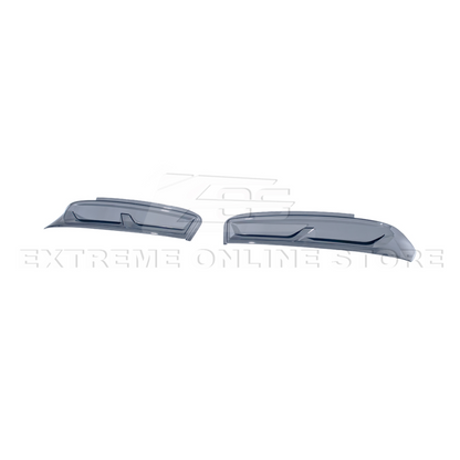 2016-18 Chevrolet Camaro SMOKE TINTED Rear Tail Light Trim Bezel Cover Pair image 3
