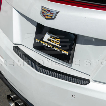 2015-19 Cadillac ATS ATS-V Coupe DRY CARBON FIBER Rear Trunk Applique Insert Trim image 13