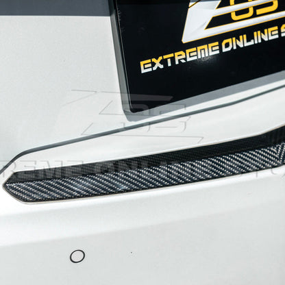 2015-19 Cadillac ATS ATS-V Coupe DRY CARBON FIBER Rear Trunk Applique Insert Trim image 14