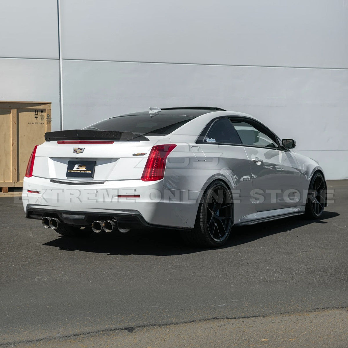 2015-19 Cadillac ATS ATS-V Coupe DRY CARBON FIBER Rear Trunk Applique Insert Trim image 8