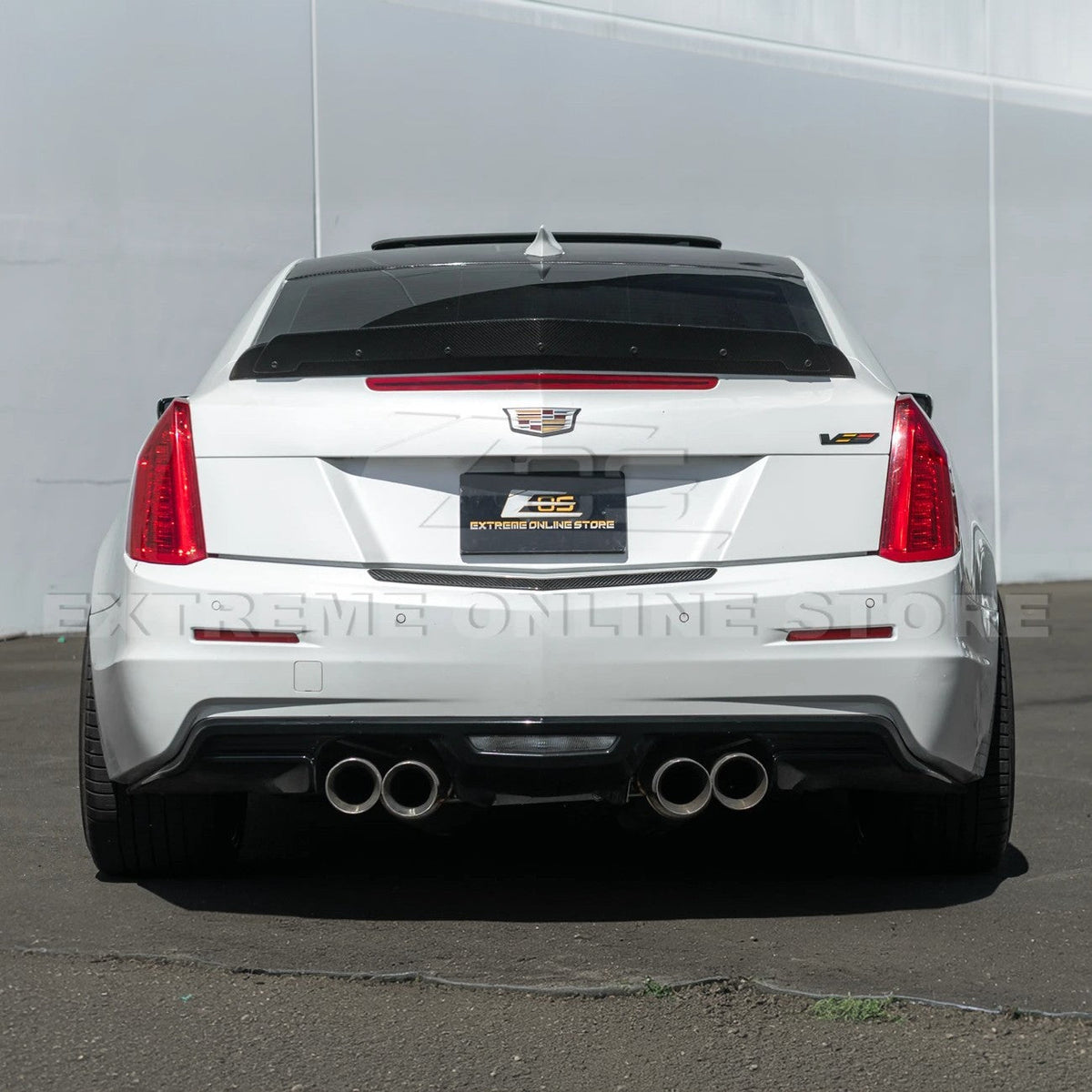 2015-19 Cadillac ATS ATS-V Coupe DRY CARBON FIBER Rear Trunk Applique Insert Trim image 6