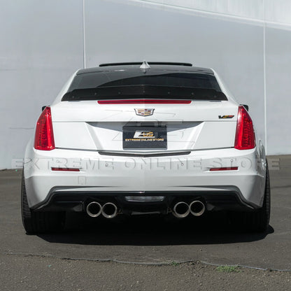 2015-19 Cadillac ATS ATS-V Coupe DRY CARBON FIBER Rear Trunk Applique Insert Trim image 6