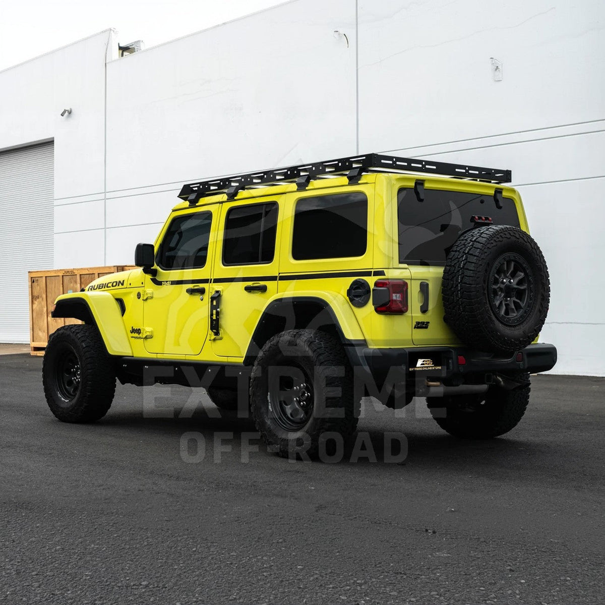 2018-Up Jeep Wrangler JL Carbon Steel Black Top Roof Cargo Rack image 50