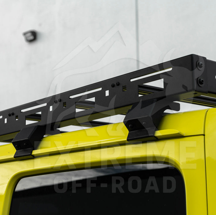 2018-Up Jeep Wrangler JL Carbon Steel Black Top Roof Cargo Rack image 56