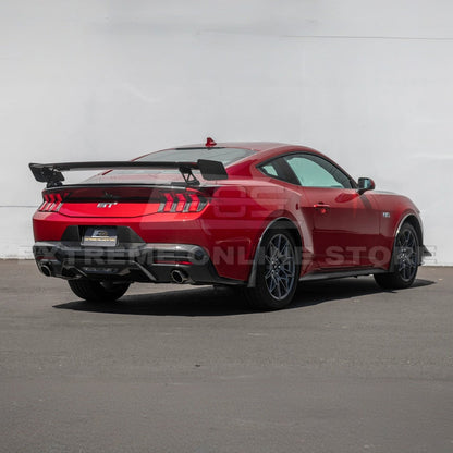 2024+ Ford Mustang GT Style Dry Carbon Fiber Rear Bumper Diffuser image 4