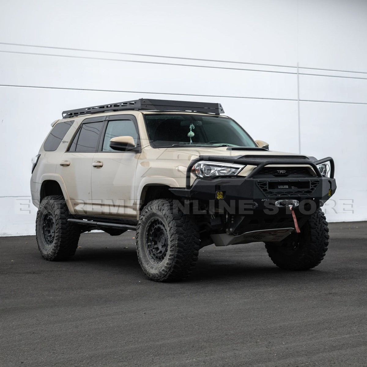 2010-24 Toyota 4Runner V2 Carbon Steel Black Top Roof Rack Cargo Carrier image 16