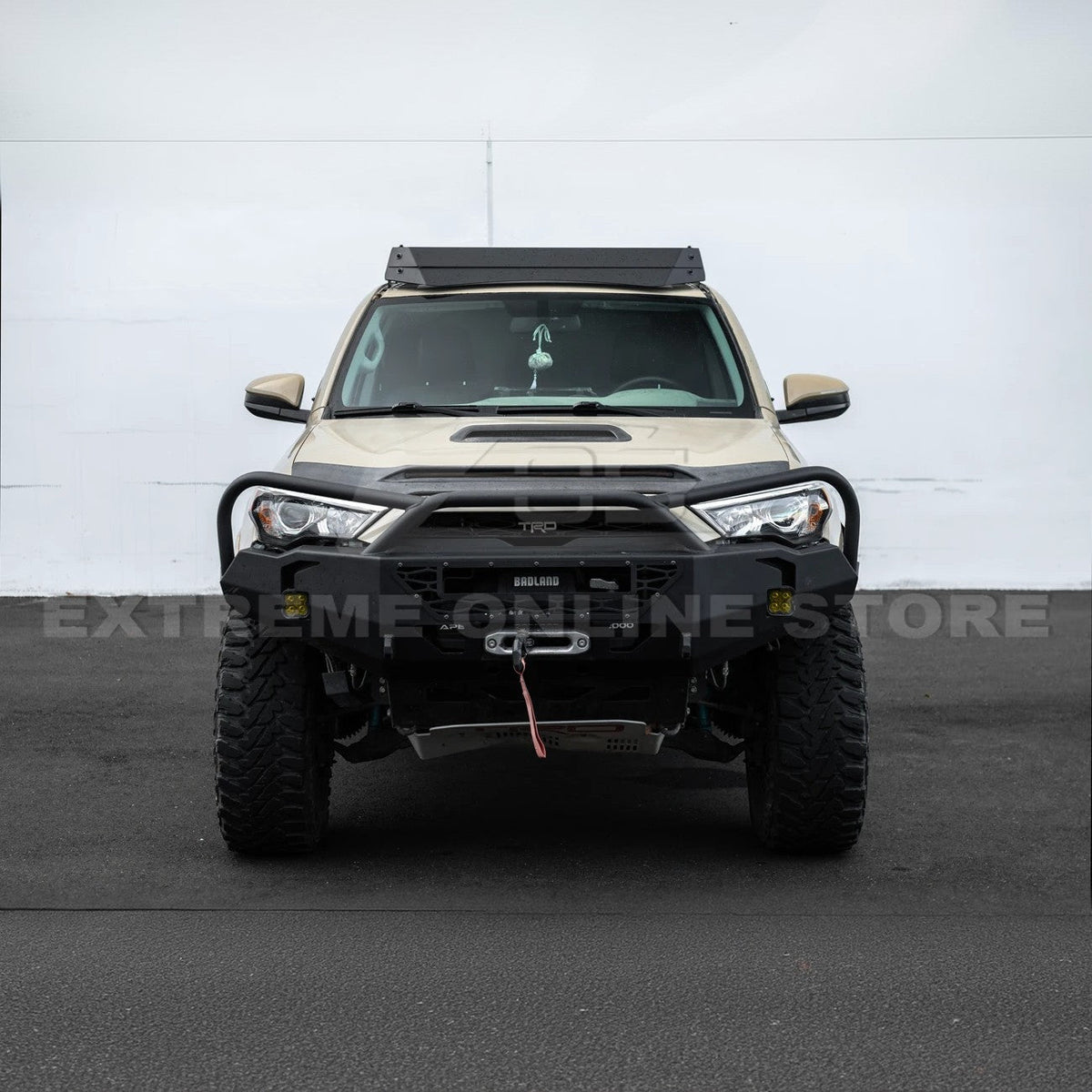 2010-24 Toyota 4Runner V2 Carbon Steel Black Top Roof Rack Cargo Carrier image 17