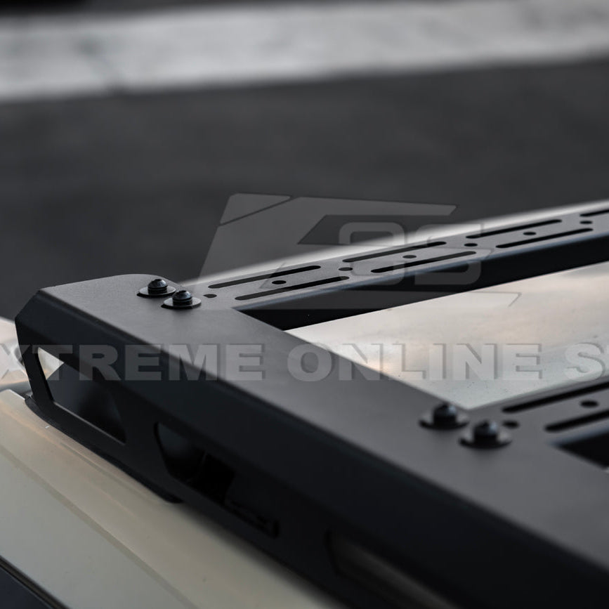 2010-24 Toyota 4Runner V2 Carbon Steel Black Top Roof Rack Cargo Carrier image 19