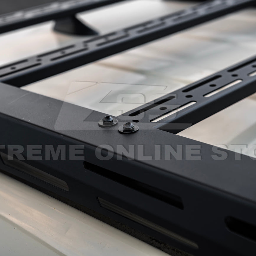 2010-24 Toyota 4Runner V2 Carbon Steel Black Top Roof Rack Cargo Carrier image 20