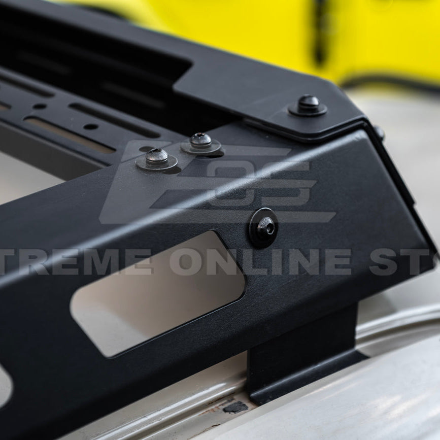 2010-24 Toyota 4Runner V2 Carbon Steel Black Top Roof Rack Cargo Carrier image 21
