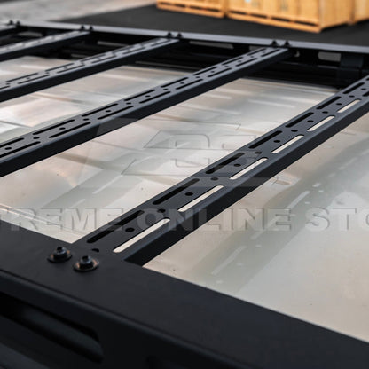 2010-24 Toyota 4Runner V2 Carbon Steel Black Top Roof Rack Cargo Carrier image 23