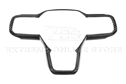 2024+ Ford Mustang DRY CARBON FIBER Steering Wheel Trim Cover image 5