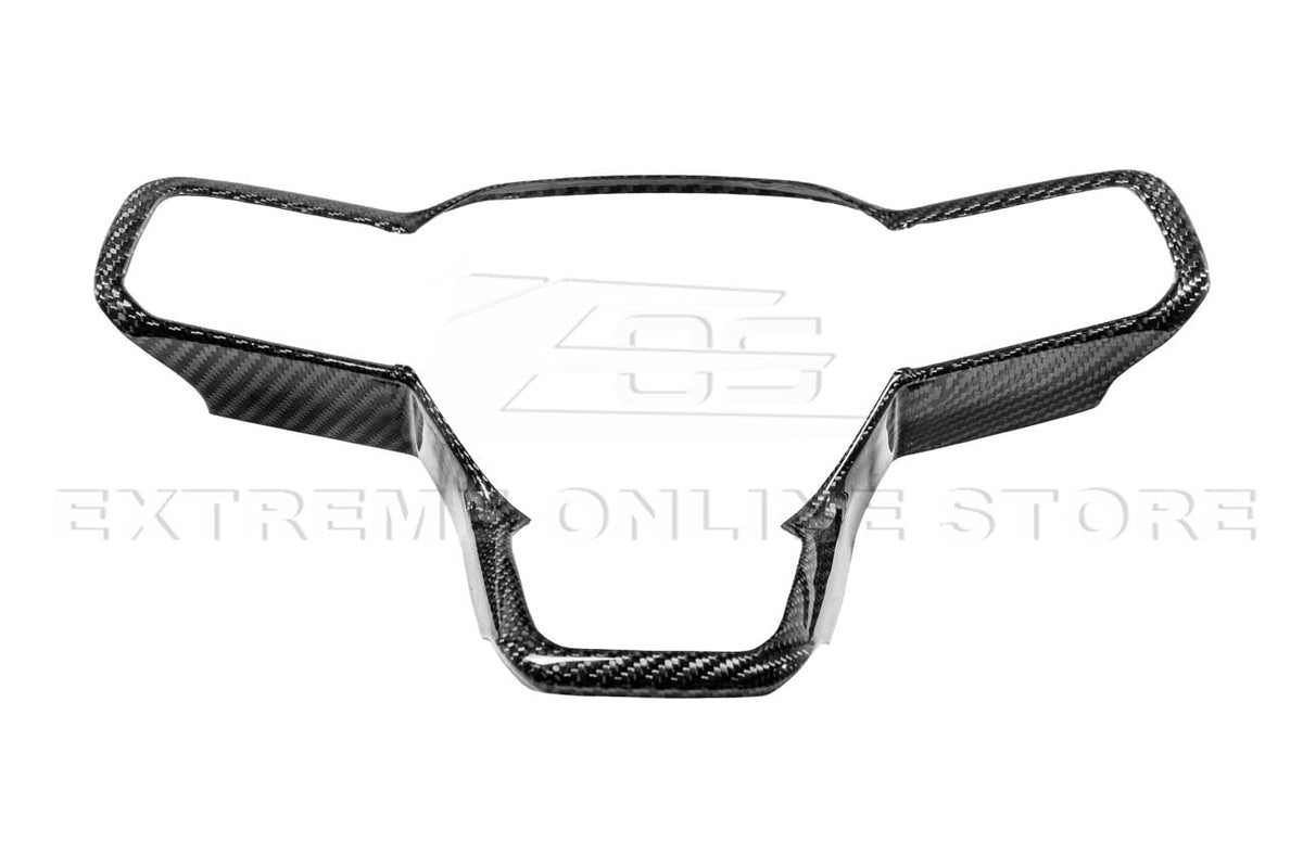 2024+ Ford Mustang DRY CARBON FIBER Steering Wheel Trim Cover image 3