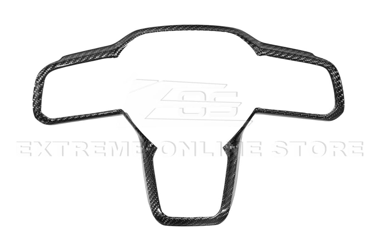 2024+ Ford Mustang DRY CARBON FIBER Steering Wheel Trim Cover image 4