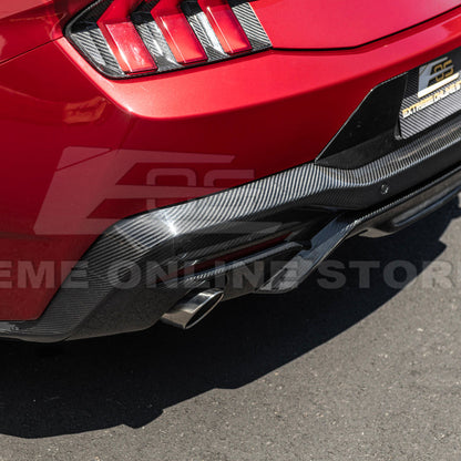 2024+ Ford Mustang GT Style Dry Carbon Fiber Rear Bumper Diffuser image 9