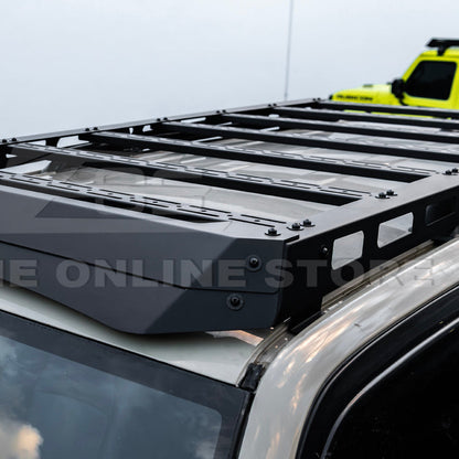 2010-24 Toyota 4Runner V2 Carbon Steel Black Top Roof Rack Cargo Carrier image 25