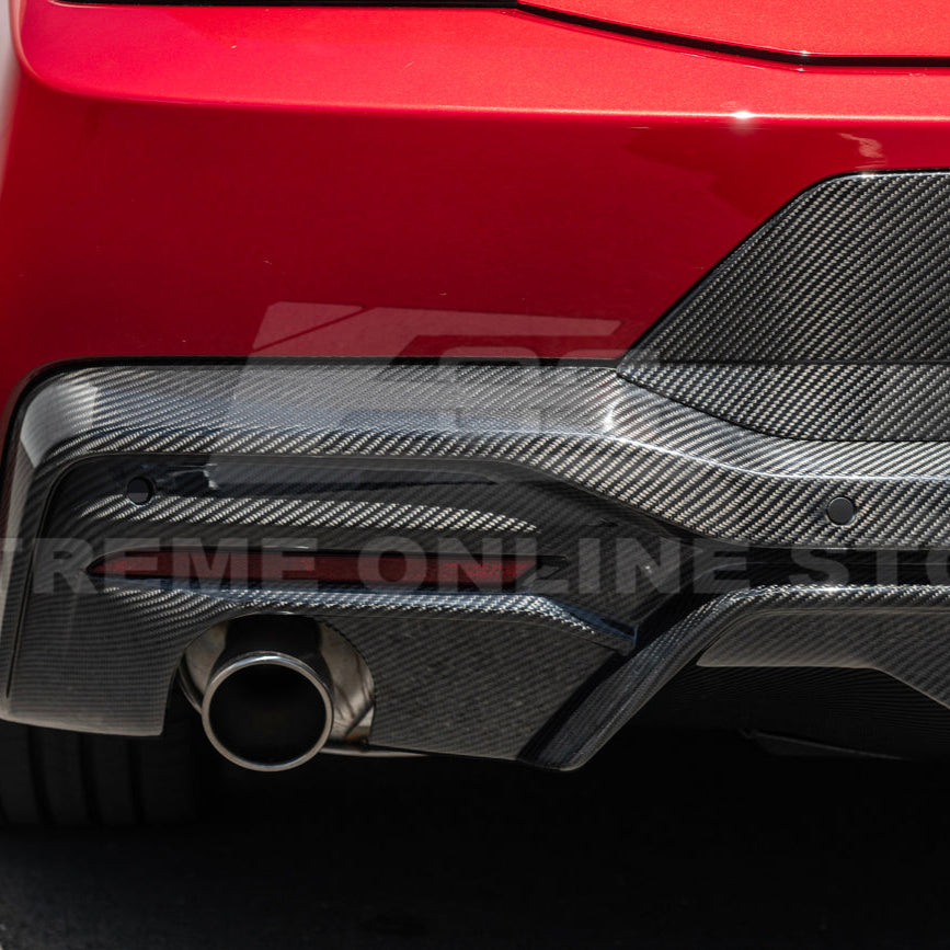2024+ Ford Mustang GT Style Dry Carbon Fiber Rear Bumper Diffuser image 10