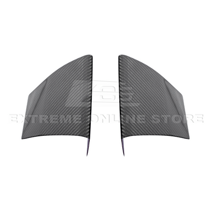 2015-20 Ford Mustang Shelby GT350 DRY Carbon Fiber Front Upper Grille Inserts Pair image 16