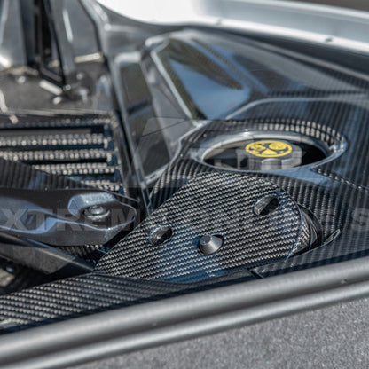 Chevrolet Corvette C8 DRY CARBON FIBER Engine Bay Struct Covers image 21