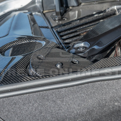 Chevrolet Corvette C8 DRY CARBON FIBER Engine Bay Struct Covers image 22