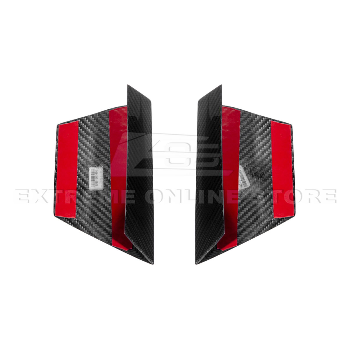 2015-20 Ford Mustang Shelby GT350 DRY Carbon Fiber Front Upper Grille Inserts Pair image 20