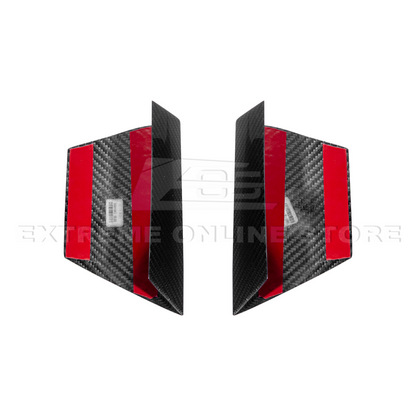2015-20 Ford Mustang Shelby GT350 DRY Carbon Fiber Front Upper Grille Inserts Pair image 20