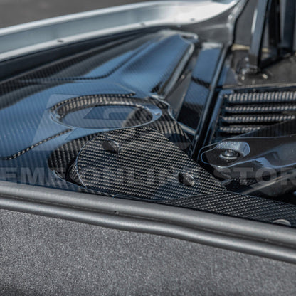 Chevrolet Corvette C8 DRY CARBON FIBER Engine Bay Struct Covers image 10