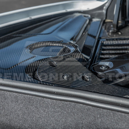 Chevrolet Corvette C8 DRY CARBON FIBER Engine Bay Struct Covers image 23