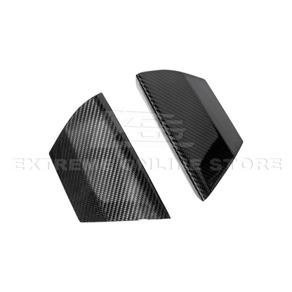 2015-20 Ford Mustang Shelby GT350 DRY Carbon Fiber Front Upper Grille Inserts Pair image 17