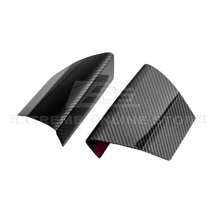 2015-20 Ford Mustang Shelby GT350 DRY Carbon Fiber Front Upper Grille Inserts Pair image 18