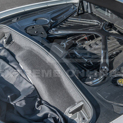 Chevrolet Corvette C8 DRY CARBON FIBER Engine Bay Struct Covers image 17