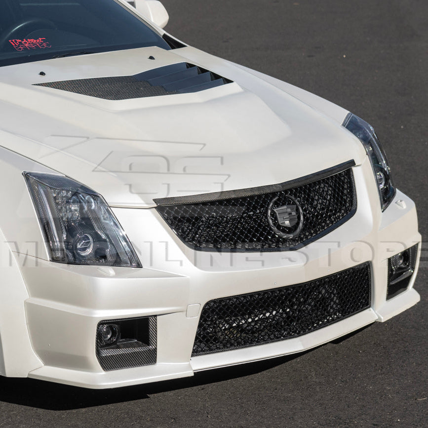 2009-15 Cadillac CTS-V Dry Carbon Fiber Front Fog Light Cover image 8