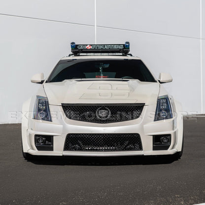 2009-15 CTS-V Dry Carbon Fiber Headlights Internal Lens Cover image 5