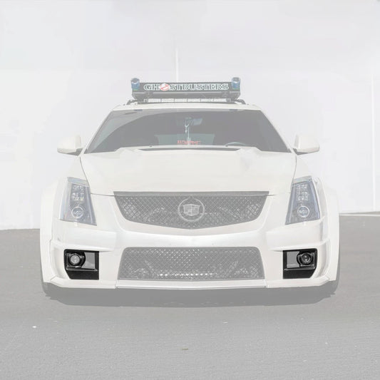 2009-15 Cadillac CTS-V Dry Carbon Fiber Front Fog Light Cover image 2